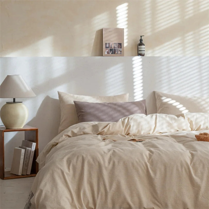 Flax Cotton Linen Bedding Set