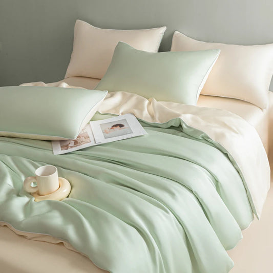 Washed Ice Silk Sheet Set