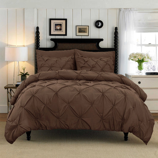 Pinch Pleat Cotton Duvet Set