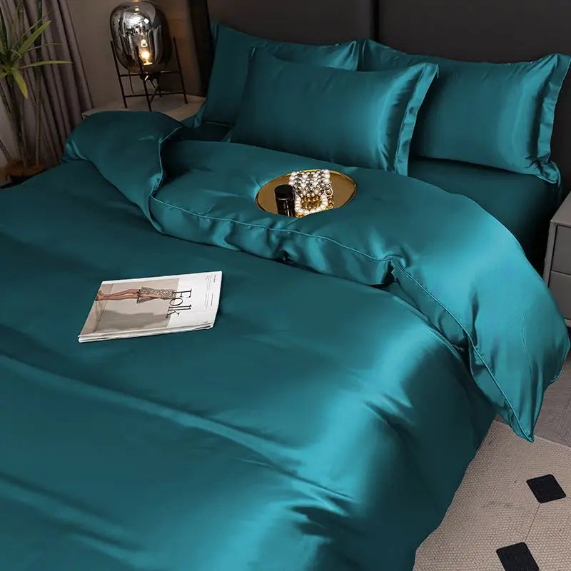 Silky Satin Duvet Cover Set