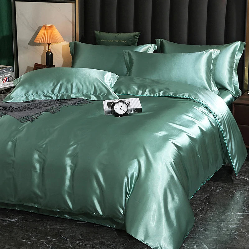 High-Density Satin Bedding Set