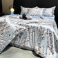 Printed Washed Silk-Style Bedding Set