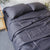 Dark Grey Linen Bedding Set