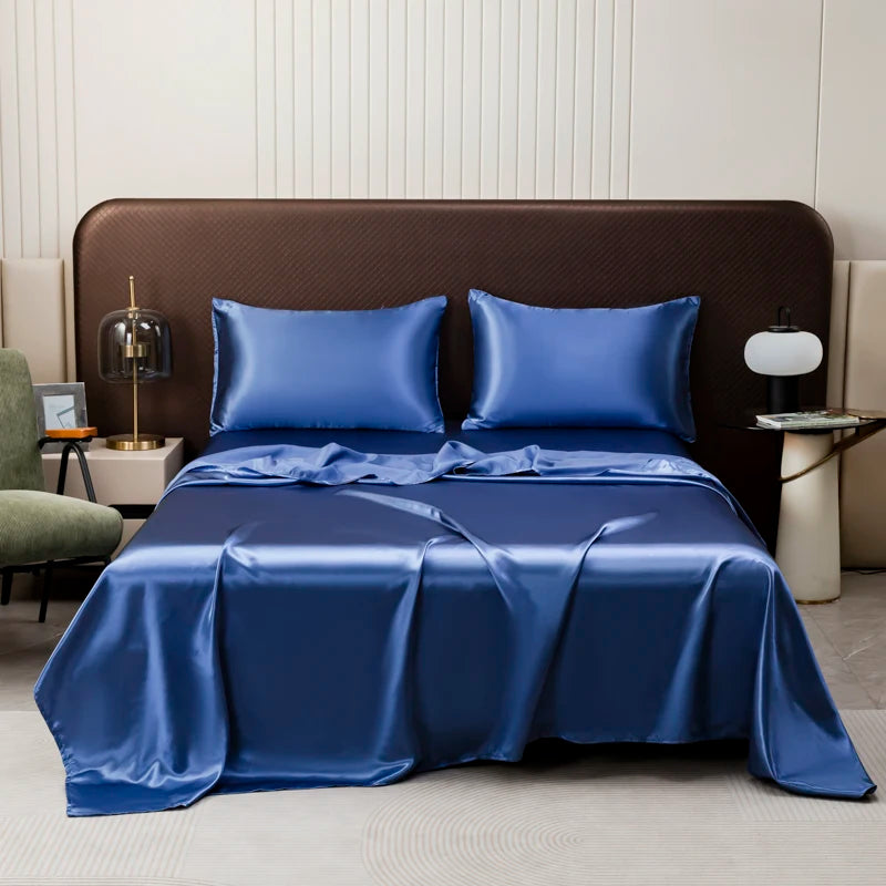 Smooth Satin Silk Sheet Set