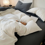 Solid Washed Cotton Bedding Set