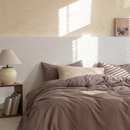 Flax Cotton Linen Bedding Set