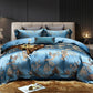 Gold Leaf Satin Jacquard Bedding Set