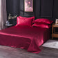 Solid Satin Bed Sheet Set