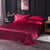 Solid Satin Bed Sheet Set
