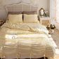 White Ruffle Cotton Duvet Set