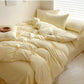 Solid Cotton Linen Bedding Set