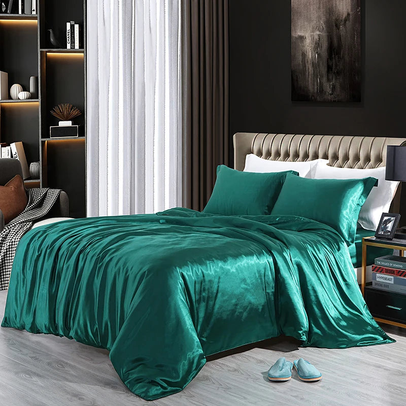 High-Density Satin Bedding Set