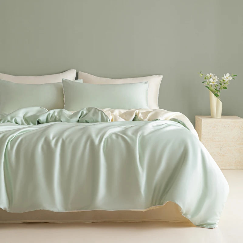 Washed Ice Silk Sheet Set