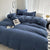 Solid Cotton Linen Bedding Set