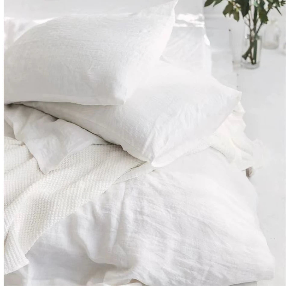 Stonewashed Linen Cover Set