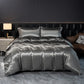 Solid Silk Satin Bedding Set