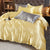 White Satin Rayon Duvet Cover