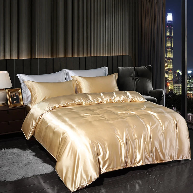 High-Density Satin Bedding Set