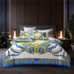 Baroque Print Linen Bedding Set