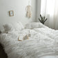 White Ruffle Cotton Duvet Set