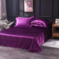 Solid Satin Bed Sheet Set