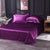 Solid Satin Bed Sheet Set