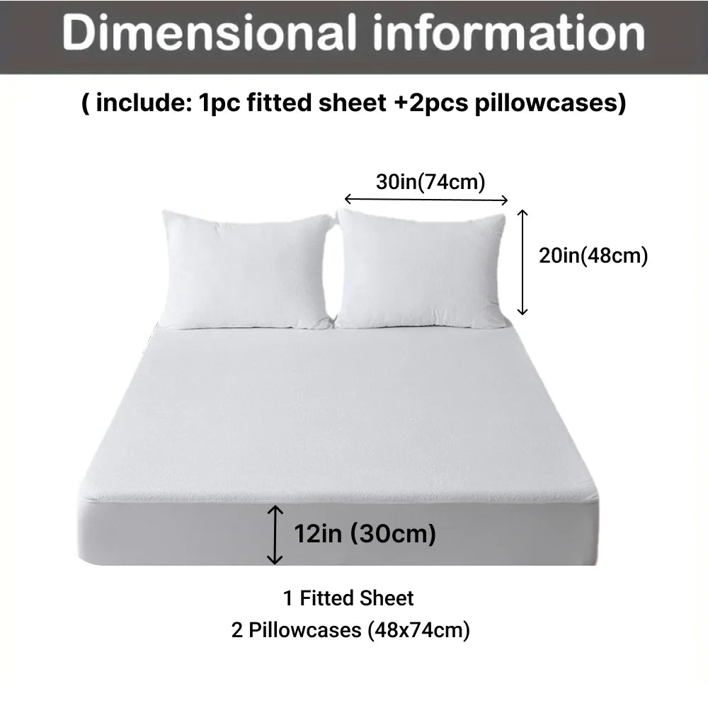 Cotton Fitted Sheet Set