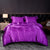 Solid Silk Satin Bedding Set