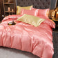White Satin Rayon Duvet Cover