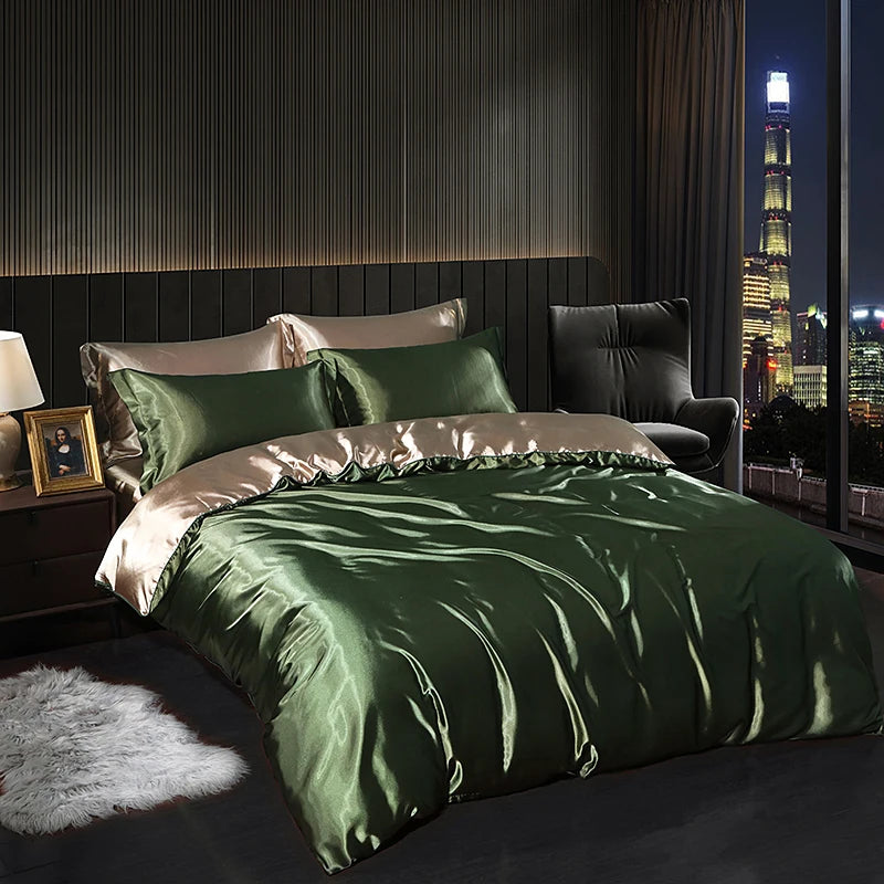 High-Density Satin Bedding Set
