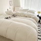 Solid Cotton Linen Bedding Set