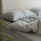 Cotton Linen Plain Bedding Set