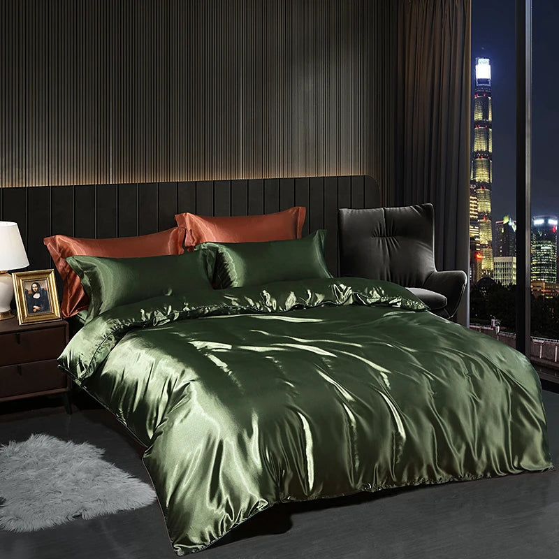 High-Density Satin Bedding Set