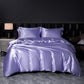 Solid Silk Satin Bedding Set