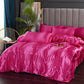 Solid Silk Bedsheet Set