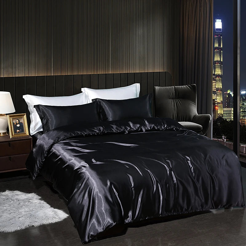 High-Density Satin Bedding Set
