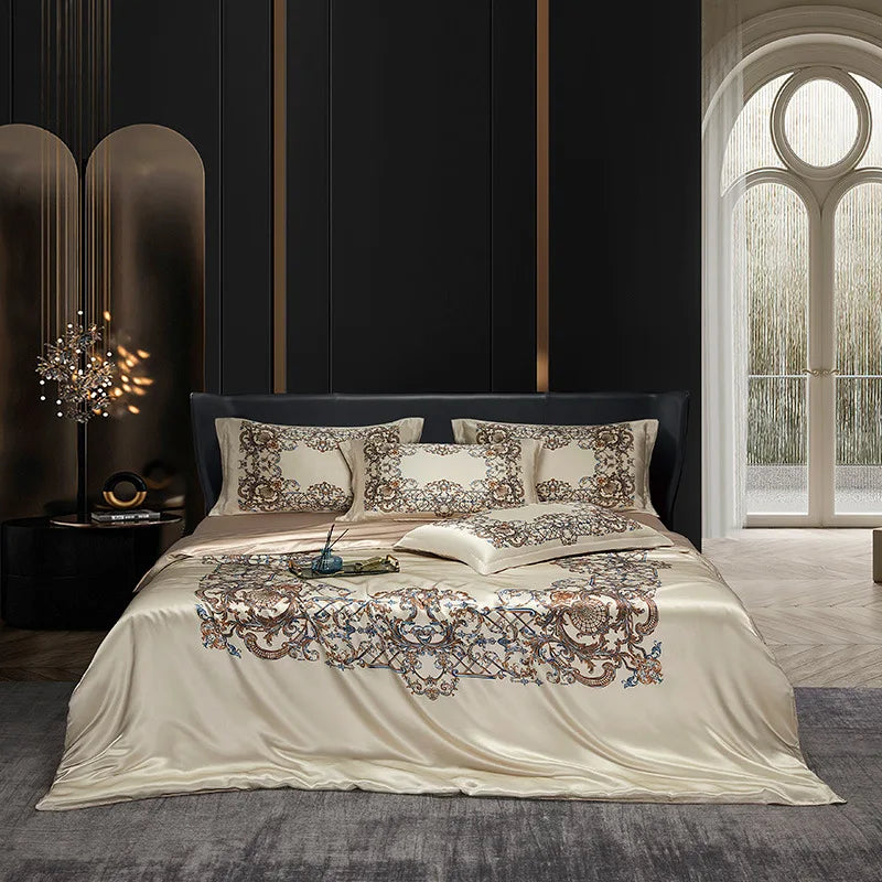 Vintage Mulberry Silk Bedding Set