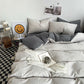 Solid Washed Cotton Bedding Set