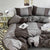 Striped Dot Linen Bedding Set