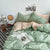 Solid Washed Cotton Bedding Set