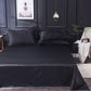 Solid Satin Bed Sheet Set