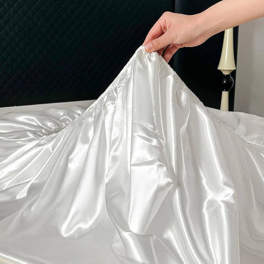 Satin Fitted Sheet Set
