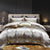 Gold Leaf Satin Jacquard Bedding Set