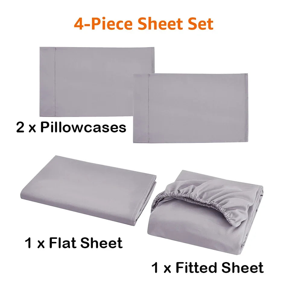 Solid Linen Sheet Set