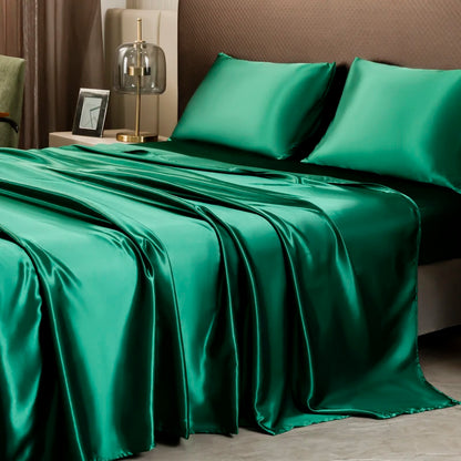 Solid Satin Luxury Sheet Set