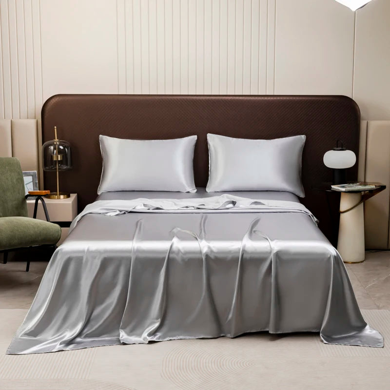 Smooth Satin Silk Sheet Set