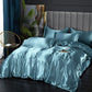 Solid Silk Bedsheet Set