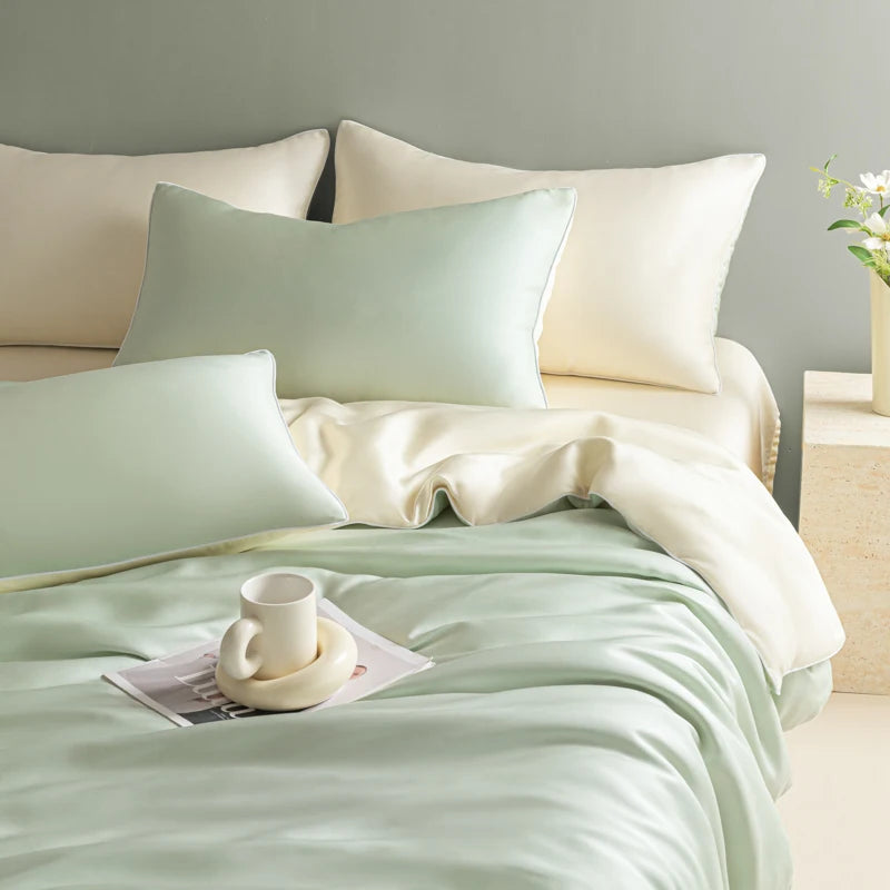 Washed Ice Silk Sheet Set