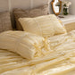 White Ruffle Cotton Duvet Set