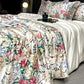 Printed Washed Silk-Style Bedding Set